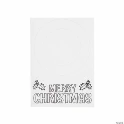 Coupon 🔥 Color Your Own 🎄 Christmas Tissue Paper Wreath Card Craft Kit - Makes 12 🥰