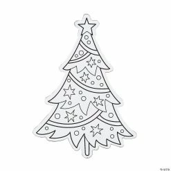 Deals 🧨 Color Your Own 🔔 Christmas Tree Magnets - 12 Pc. ❤️