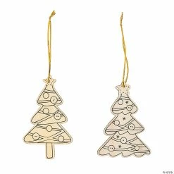 Hot Sale 👏 Color Your Own 🔔 Christmas Tree Ornaments - 12 Pc. ⭐