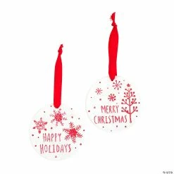 Discount 🛒 Color Your Own Debossed Ceramic ❄ Christmas Ornaments - 12 Pc. 😀 -Cheap Christmas Crafts Store color your own debossed ceramic christmas ornaments 12 pc 14091777 a01