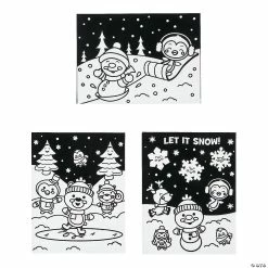 Top 10 😍 Color Your Own Fuzzy Winter Posters - 24 Pc. 🔔
