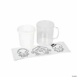 Budget ❤️ Color Your Own Gingerbread Mugs - 12 Pc. ✔️ -Cheap Christmas Crafts Store color your own gingerbread mugs 12 pc 13751029 a02