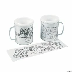 Best Pirce 🌟 Color Your Own Holiday Mugs - 12 Pc. 🌟 -Cheap Christmas Crafts Store color your own holiday mugs 12 pc 4 13480 a02