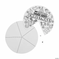 Cheap 💯 Color Your Own My Favorite Things About ❄ Christmas Wheels - 12 Pc. 🔥 -Cheap Christmas Crafts Store color your own my favorite things about christmas wheels 12 pc 14091799 a02