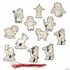 Deals 🥰 Color Your Own Nativity Character 🔔 Christmas Ornaments - 12 Pc. ✔️