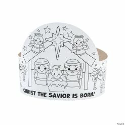 Hot Sale 🌟 Color Your Own Nativity Crowns - 12 Pc. ❤️
