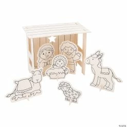 Cheapest ๐ Color Your Own Nativity Stable Sets - 6 Pc. ๐