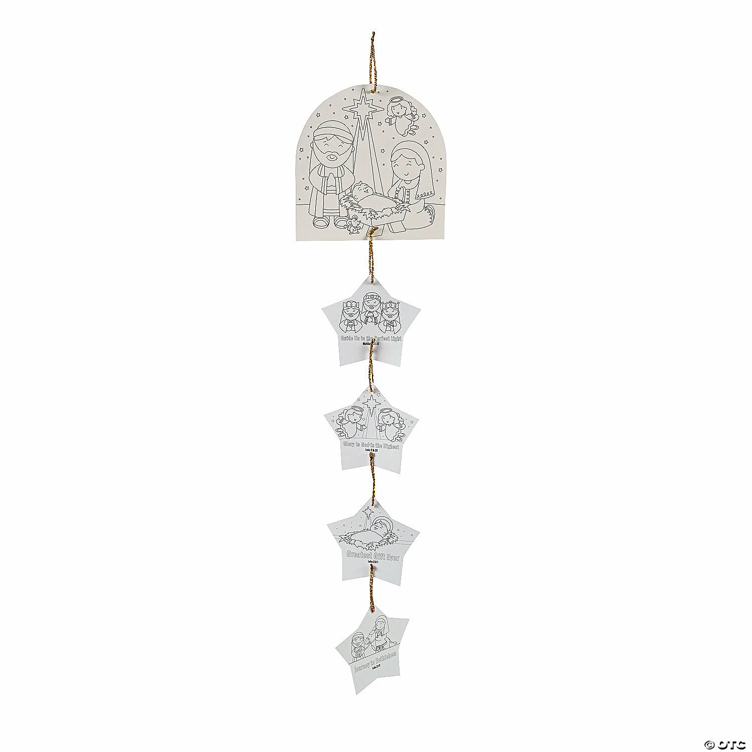 Outlet 🥰 Color Your Own Nativity Story Mobile Craft Kit - Makes 12 🛒 1 Outlet 🥰 Color Your Own Nativity Story Mobile Craft Kit - Makes 12 🛒