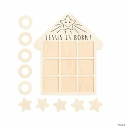 Cheapest 🥰 Color Your Own Nativity Tic-Tac-Toe Games - 12 Pc. 🎉
