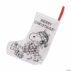 Cheap 🧨 Color Your Own Peanuts® 🎄 Christmas Stockings - 12 Pc. 🤩