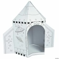 New 😍 Color Your Own Rocket Ship Playhouse 🎁