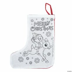 Top 10 👏 Color Your Own Rudolph the Red-Nosed Reindeer® ❄ Christmas Stockings - 12 Pc. 🥰