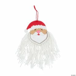 Cheapest 😍 Color Your Own Santa with Beard Ornament Craft Kit - Makes 12 🔥