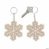 Budget 🤩 Color Your Own Snowflake Keychains - 12 Pc. 🤩