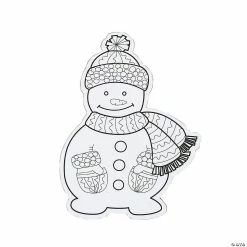 Deals ⭐ Color Your Own Snowman Magnets - 12 Pc. ⌛