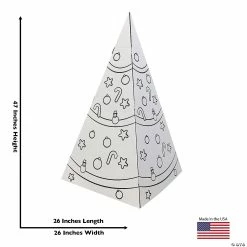 New 🥰 Color Your Own Stand-Up 🎅 Christmas Tree 😉 -Cheap Christmas Crafts Store color your own stand up christmas tree13990591 a02