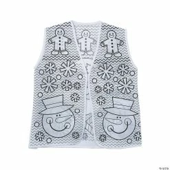 Cheap 🎉 Color Your Own Ugly Sweater Vests - 12 Pc. ✨