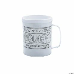 Outlet 🌟 Color Your Own Winter Express Cocoa Mugs - 12 Pc. 🎉