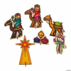 Budget 🌟 Color Your Own Wisemen Playset - 6 Pc. 🔔 -Cheap Christmas Crafts Store color your own wisemen playset 6 pc 14148302 a02