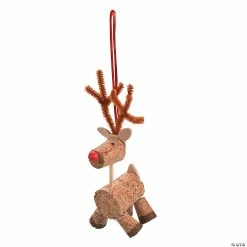 Hot Sale 🥰 Cork Reindeer ❄ Christmas Ornament Craft Kit - Makes 12 ❤️