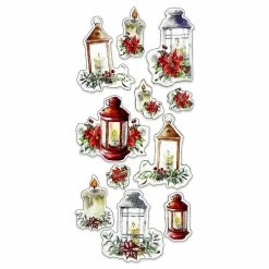 Outlet 🛒 Couture Creations 🔔 Christmas Embellishment Festive Lantern 11pc 😀