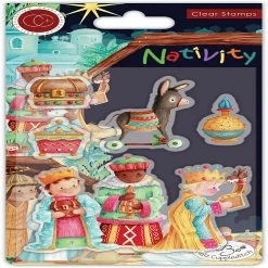 New 🎁 Craft Consortium Nativity Stamp Set Three Wise Men 🧨
