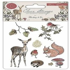 Outlet 🎉 Craft Consortium Winter Woodland Clear Stamp Set ❤️