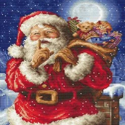 Hot Sale 🔥 Crafting Spark (Wizardi) - Counted Cross Stitch Kit Santa ❄ Christmas secret L8000 🔥
