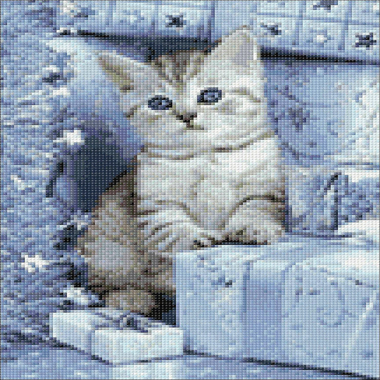 Wholesale π Crafting Spark (Wizardi) - Kitten and π Christmas Presents WD2417 10.6 x 14.9 inches Wizardi Diamond Painting Kit π 2 Wholesale π Crafting Spark (Wizardi) - Kitten and π Christmas Presents WD2417 10.6 x 14.9 inches Wizardi Diamond Painting Kit π - Image 2