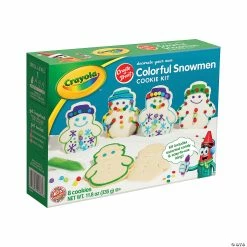New 😉 Crayola® Colorful Snowmen Cookie Kit - Makes 8 🎉