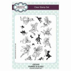 Hot Sale 🛒 Creative Expressions Fairies Elves A5 Clear Stamp Set ❤️
