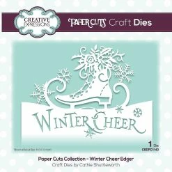 Cheapest 🛒 Creative Expressions Paper Cuts Edger Winter Cheer Craft Die 🌟