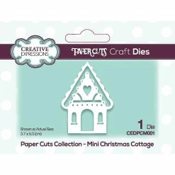 Best Sale 🌟 Creative Expressions Paper Cuts Mini 🎄 Christmas Cottage ⌛
