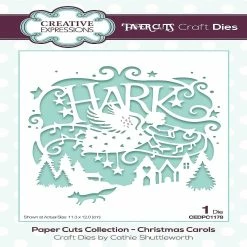 Promo ❤️ Creative Expressions Paper Cuts Scene 🎅 Christmas Carols Craft Die 🔔