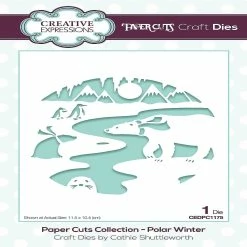 Promo 🔔 Creative Expressions Paper Cuts Scene Polar Winter Craft Die 🤩