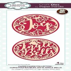 Deals 💯 Creative Expressions Paper Panda 🎅 Christmas Baubles Joy Jingles Bells Craft Die 🔥