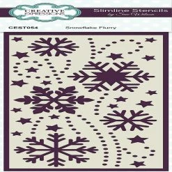 Wholesale 🤩 Creative Expressions Sue Wilson Snowflake Flurry Slimline Stencil 👍