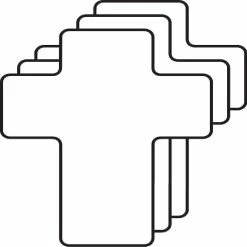 Budget 💯 Creative Shapes Etc. - Cross Foam Single Color Creative Cut-outs- 3” 🔔