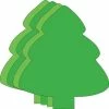 Discount 🛒 Creative Shapes Etc. - Large Assorted Color Creative Foam Craft Cut-outs - Assorted Green Evergreen Tree 🔥