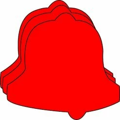 Promo 🔔 Creative Shapes Etc. - Small Single Color Construction Paper Craft Cut-out - Holiday Bell 👏
