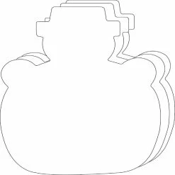 Budget 🎉 Creative Shapes Etc. - Snowman Single Color Super Cut-outs- 8” X 10” 🥰