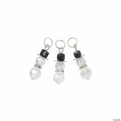 Hot Sale 😀 Crystal Snowman Charms - 12 Pc. 👏