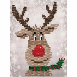 Outlet 🔥 Diamond Dotz Mini Pillow Kit - 🔔 Christmas Reindeer ✔️