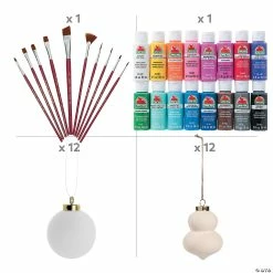 Cheap 🌟 DIY Ceramic 3D Ornament Craft Kit - Makes 24 🌟 -Cheap Christmas Crafts Store diy ceramic 3d ornament craft kit makes 2414103373 a01