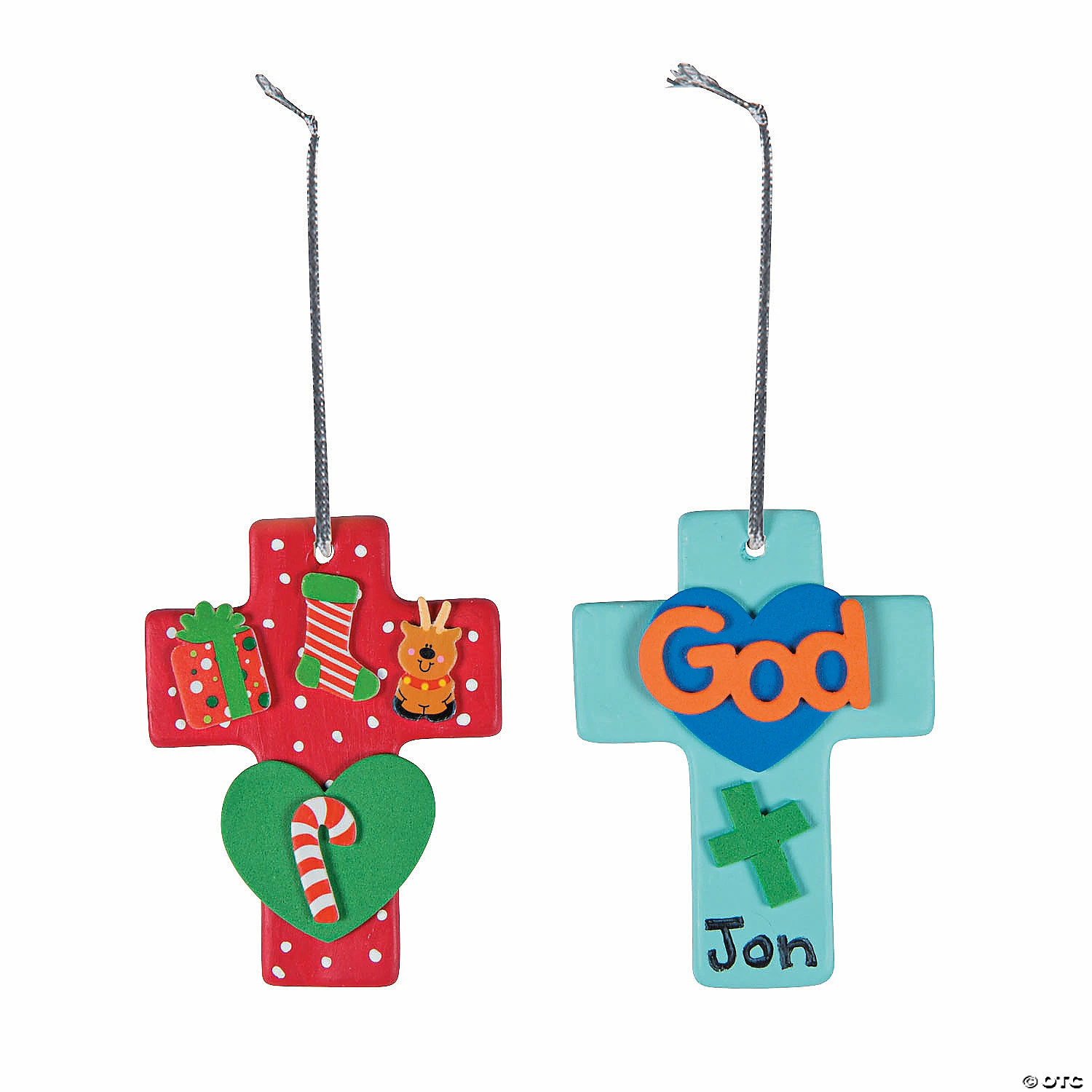 Discount π DIY Ceramic Cross Ornaments - 12 Pc. π 2 Discount π DIY Ceramic Cross Ornaments - 12 Pc. π - Image 2