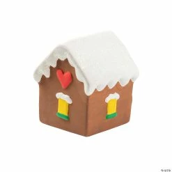Flash Sale 🥰 DIY Ceramic Gingerbread Houses - 12 Pc. 🔔 -Cheap Christmas Crafts Store diy ceramic gingerbread houses 12 pc 14091739 a03