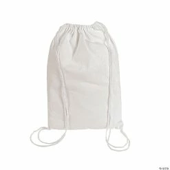 Best deal 🛒 DIY Medium White Canvas Drawstring Bags - 48 Pc. ❤️