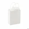 Discount 😀 DIY Medium White Gift Bags - 12 Pc. ⌛