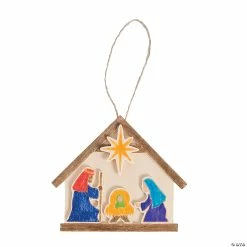 Cheapest 👏 DIY Nativity 🎄 Christmas Ornaments - Makes 12 🧨 -Cheap Christmas Crafts Store diy nativity christmas ornaments makes 1213614727 a02