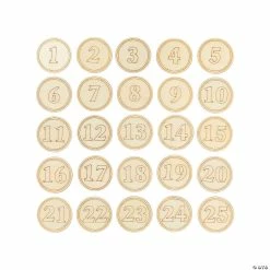 Best reviews of ✔️ DIY Unfinished Wood Advent Countdown Numbers - 25 Pc. 😉